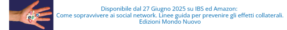 pubblicità del saggio "Come sopravvivere ai social network"