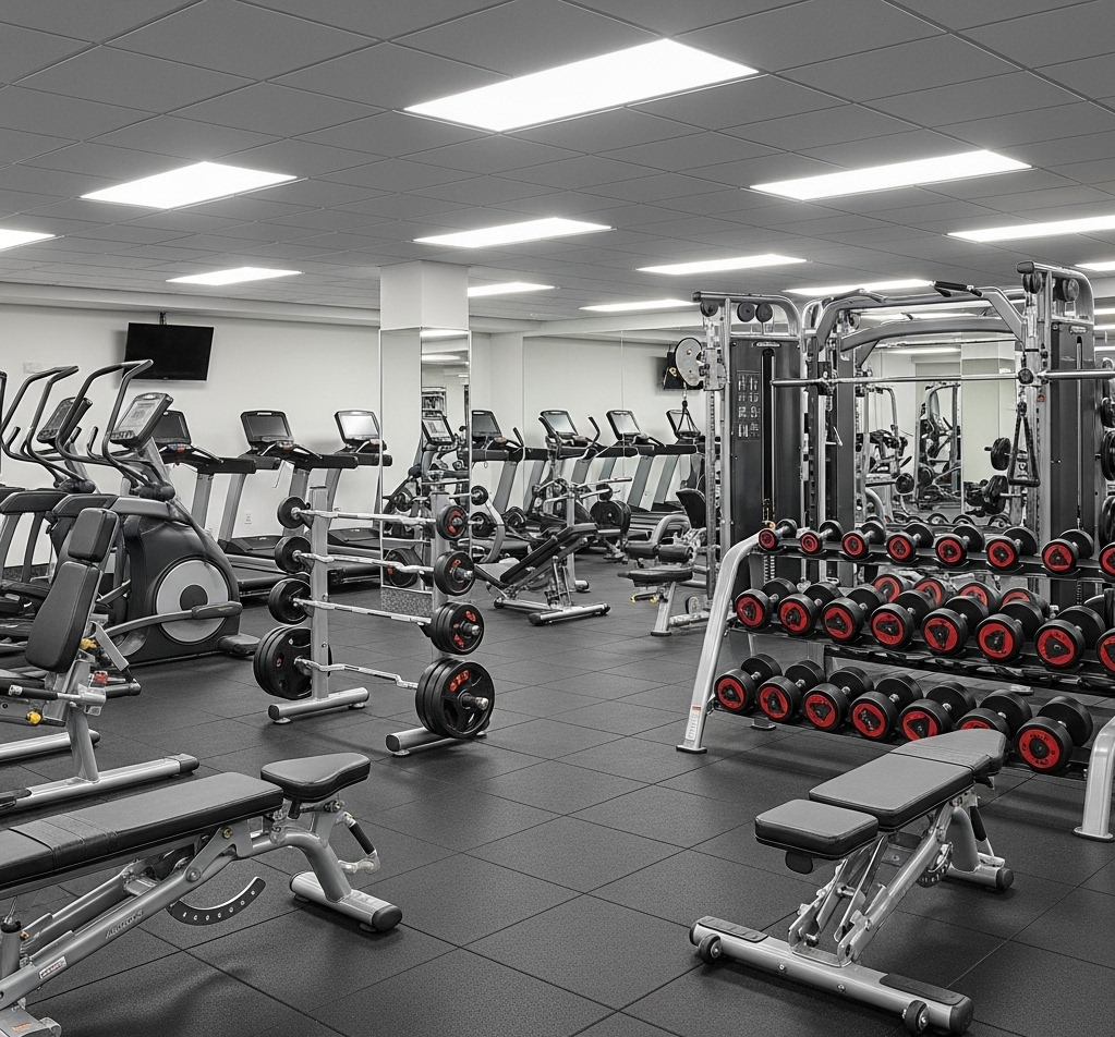 immagine di una palestra, luogo dove si registrano i maggiori casi di pazienti con vigoressia e risulta più frequente la presenza di persone con un'ossessione per un corpo perfetto